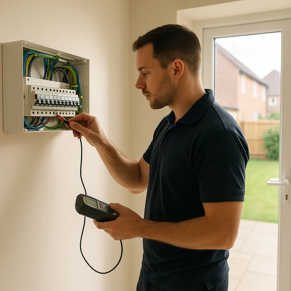 Testing a circuit at the consumer unit